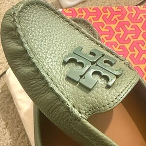 Tory Burch Olive Green Flats